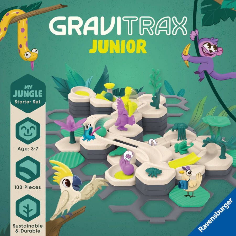 GraviTrax Junior Starter Set L Jungle Knikkerbaan Starterset