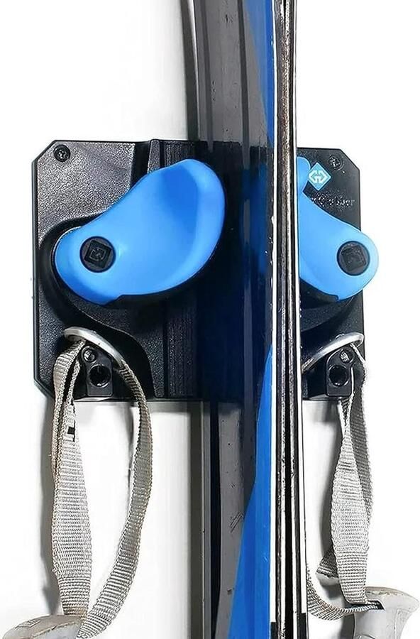 Gravity Grabber Ultimate Ski & Snowboard wandrek Voor alle ski's en snowboards Beschermt rocker punten en tails Geen beschadiging 1x cyaan