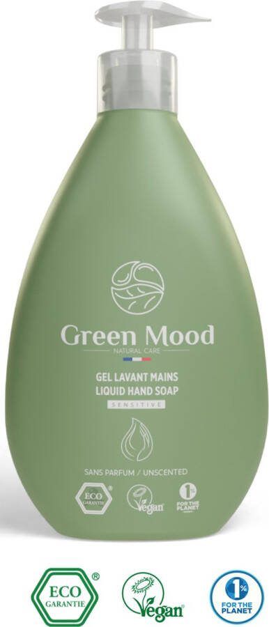 Green Mood Organics Handzeep Ongeparfumeerd Sensitive Vloeibare 500 ml