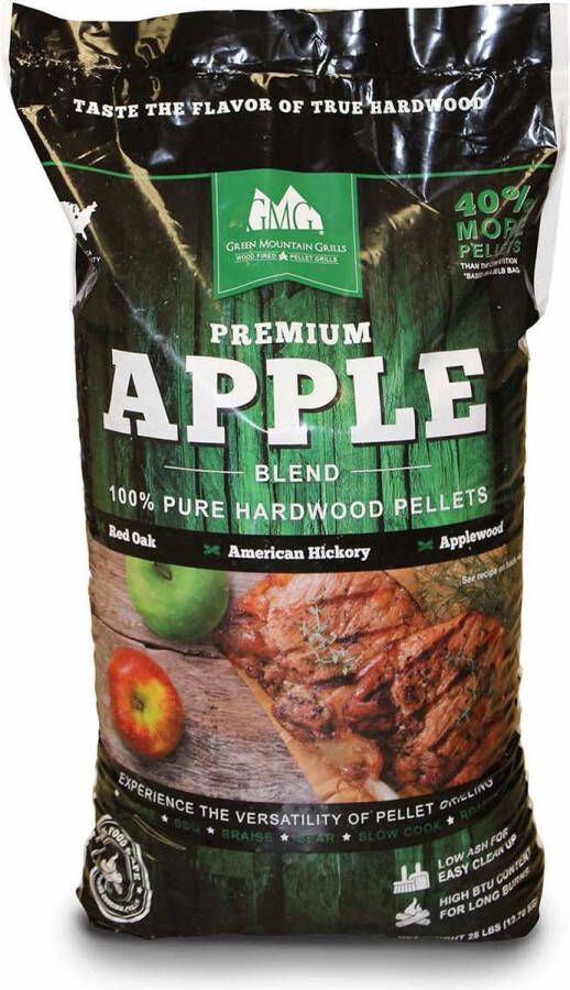 Green Mountain Grills pellets Apple Blend grillpellets BBQpellets houtpellets geschikt voor pizza oven barbecue bbq en grill en smoker