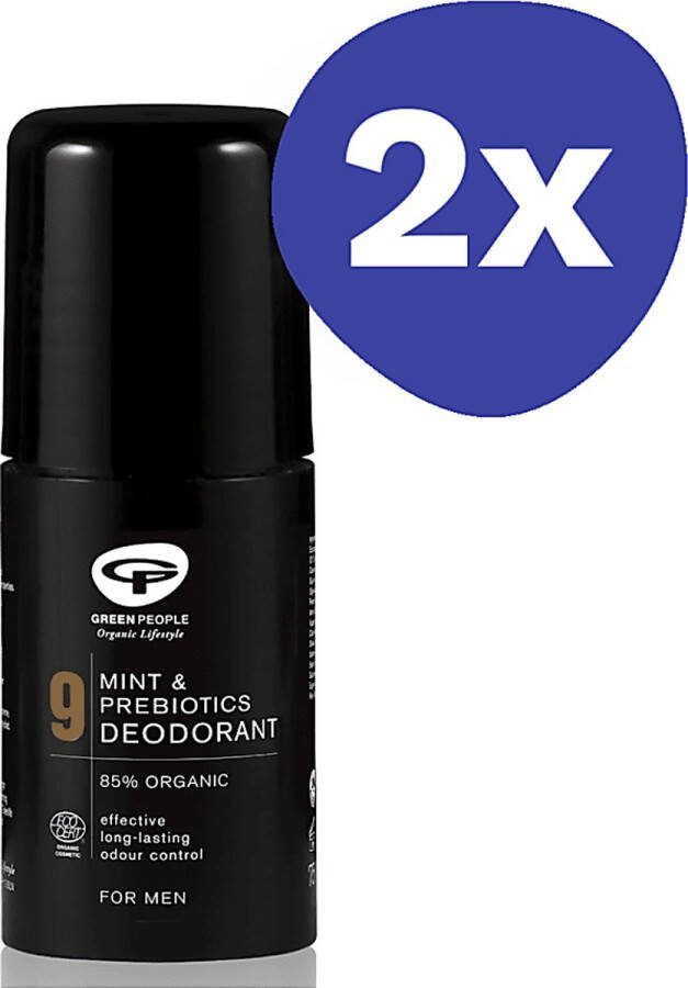 Green People Organic Homme 9: Stay Cool Organic Roll-On Deodorant (2x 75ml)