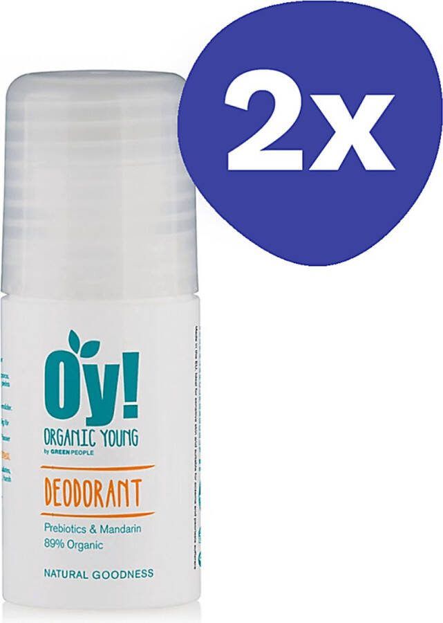 Green People Oy! Roll On Deodorant (2x 75ml)