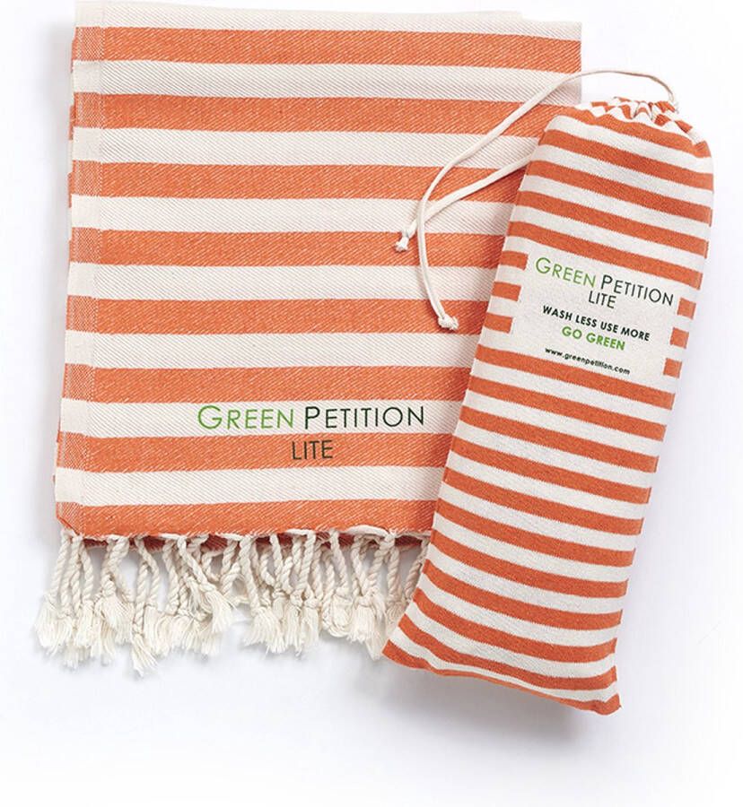Green Petition Mare Tangerine Fouta Strandlaken oranje 170 x 90