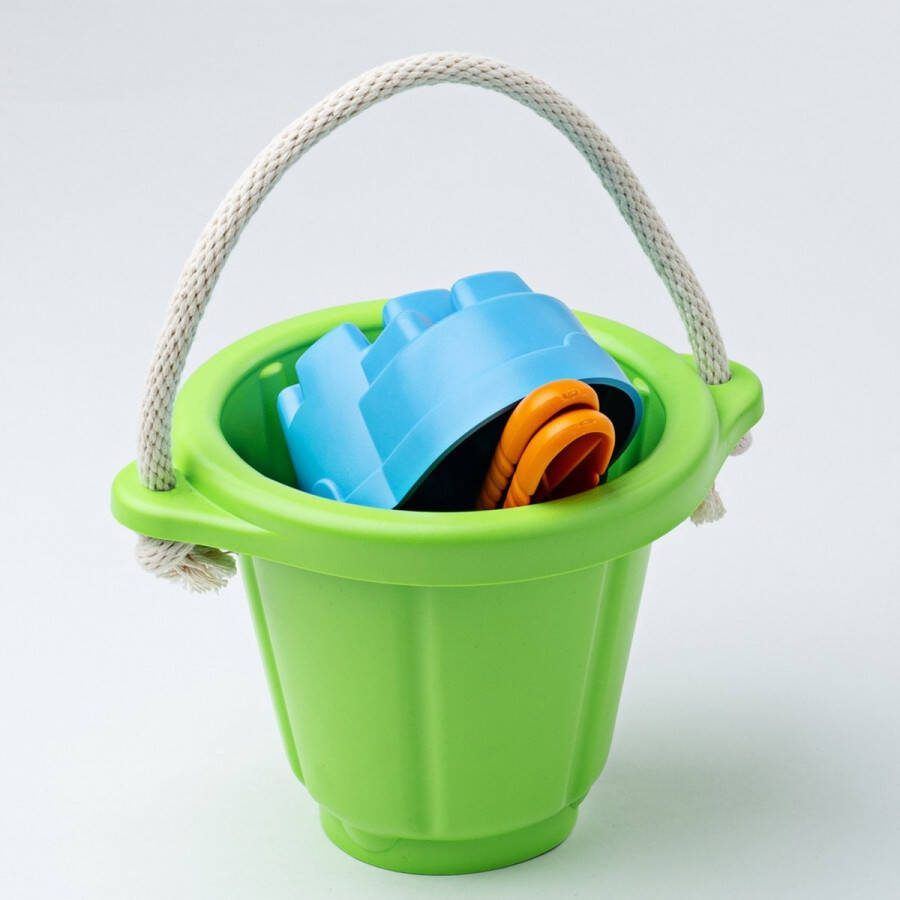 Green Toys Setje met emmer hark en schep Groen