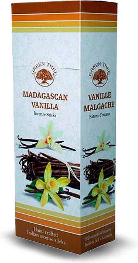 Green Tree Candle Green Tree Wierook Madagascan Vanilla (6 pakjes)