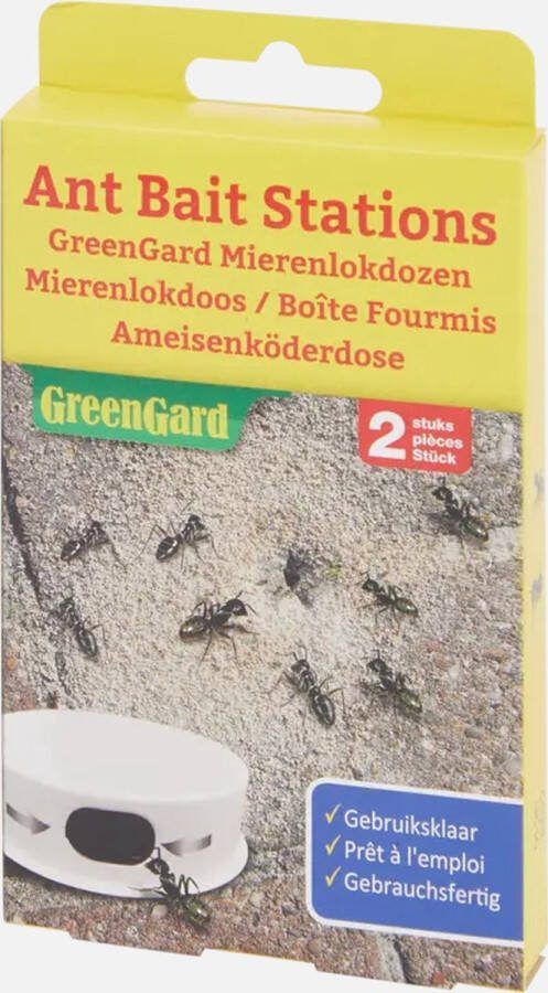 GreenCard Mierenlokdoos 2 Stuks Voor binnen en buiten Gebruiksklaar Insectenval Mierenlokloos Mieren Lokdoos Ongediertebestrijding Mierenval mieren bestrijden mieren gif draaigat Veilig voor kinderen en dieren