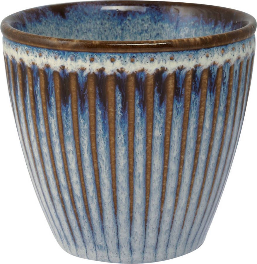 GreenGate Beker (Latte Cup) Alice oyster blauw 350 ml Ø 10 cm