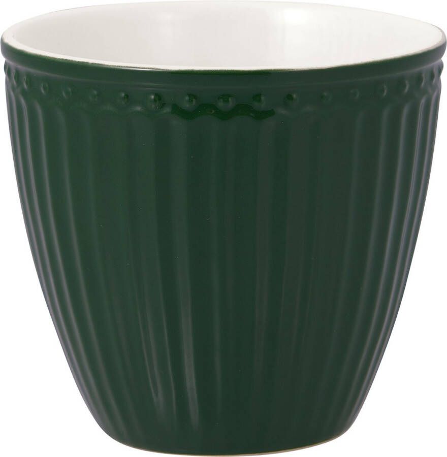 GreenGate Beker (Latte Cup) Alice pinewood green 300 ml Ø 10 cm