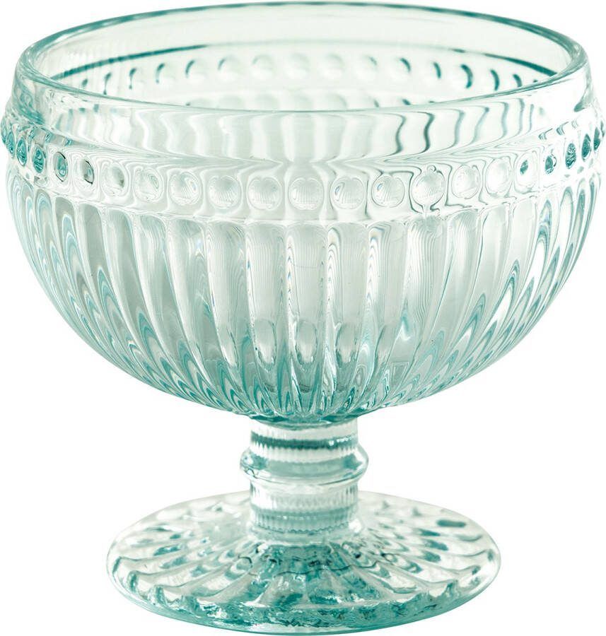 GreenGate Dessertschaal Alice Cool mint 300 ml (9.8 x Ø10.4 cm) Dessertglas Ijscoupe
