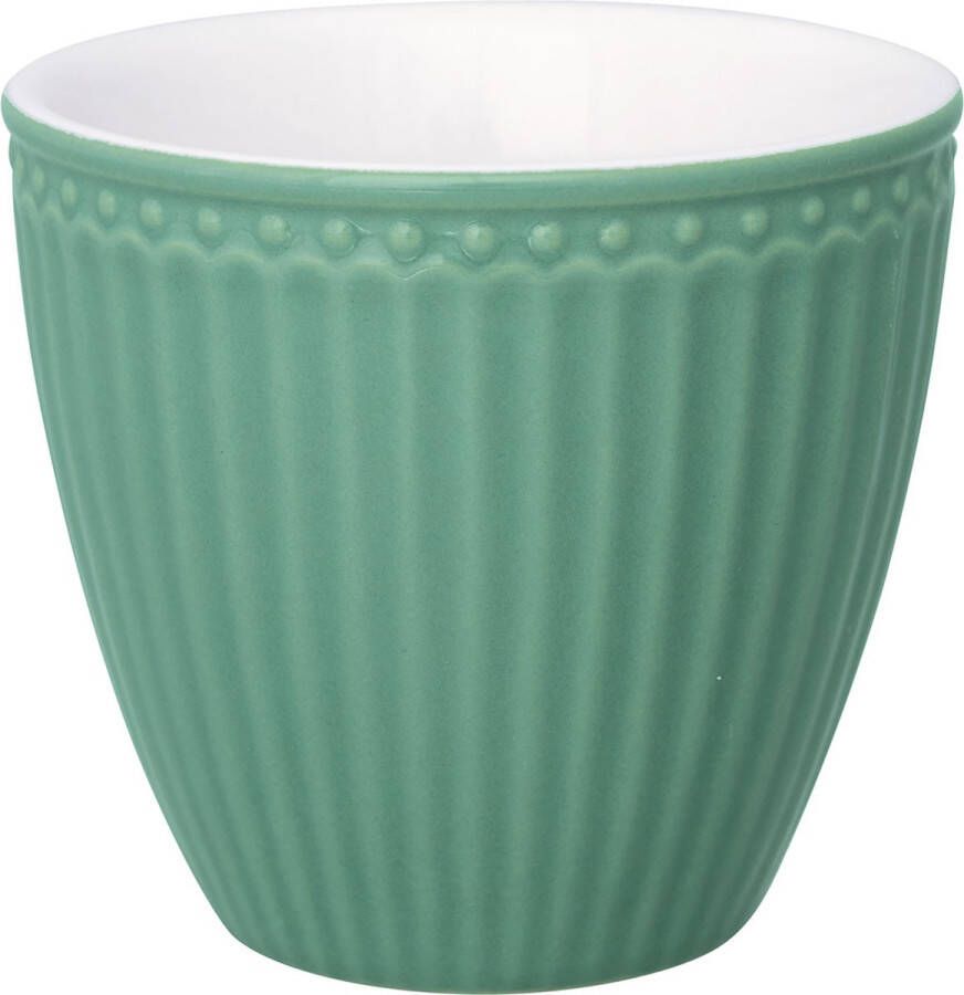 Greengate Espressokopje (mini latte cup) Alice Dusty groen 125ml