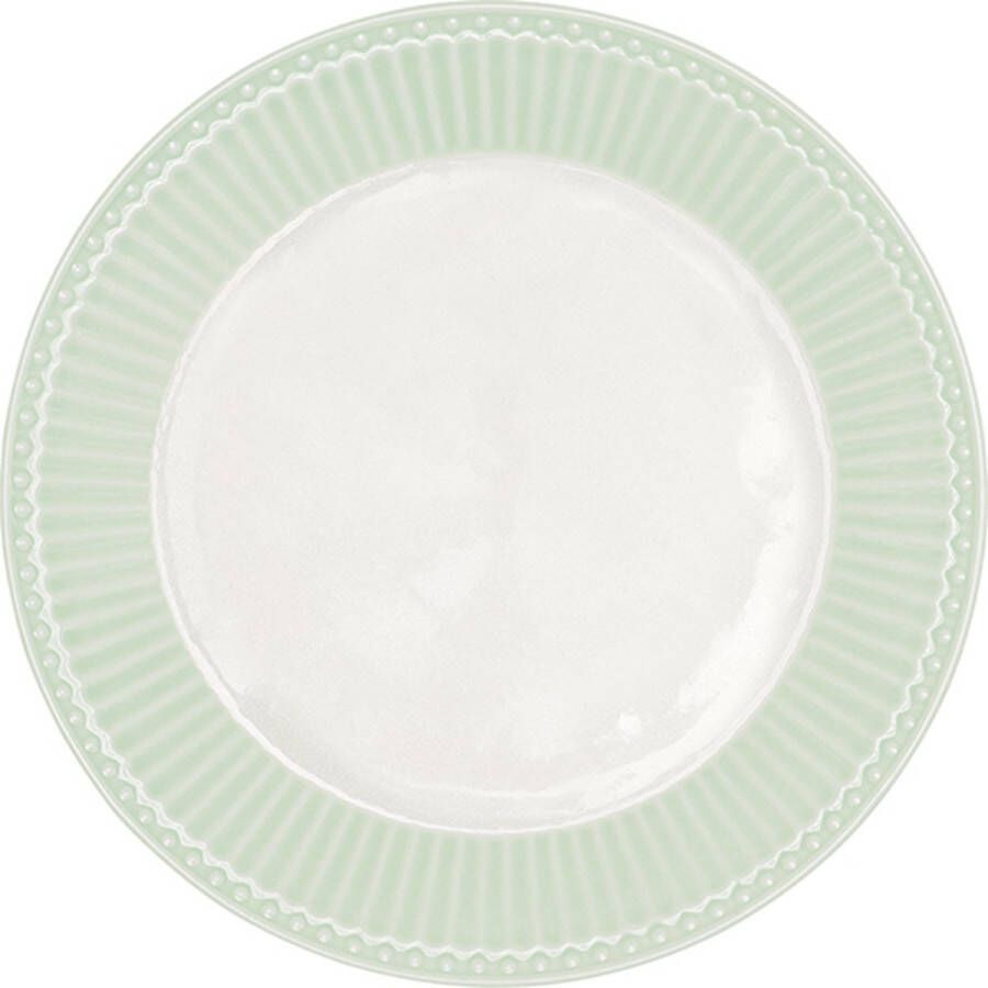 GreenGate Ontbijtbord Alice licht groen Ø 23 cm
