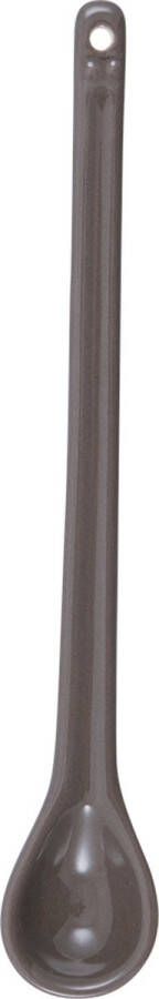 GreenGate Porselein Lepel Alice donker Chocolade bruin L16cm Set van 6 Stuks