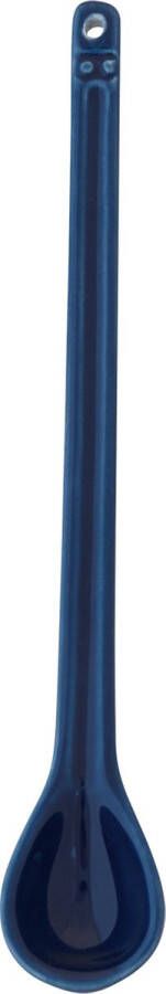 Greengate Porselein Lepel Alice donkerblauw L 16 cm Set van 6 Stuks