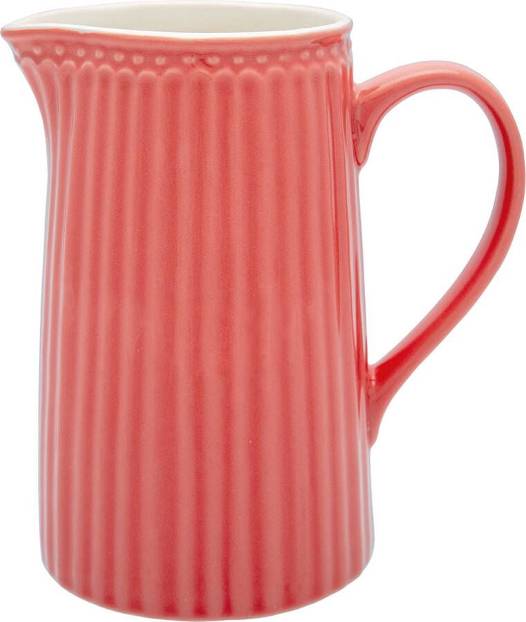 GreenGate Schenkkan Waterkan Alice Coral (1 liter) H 17.6 cm