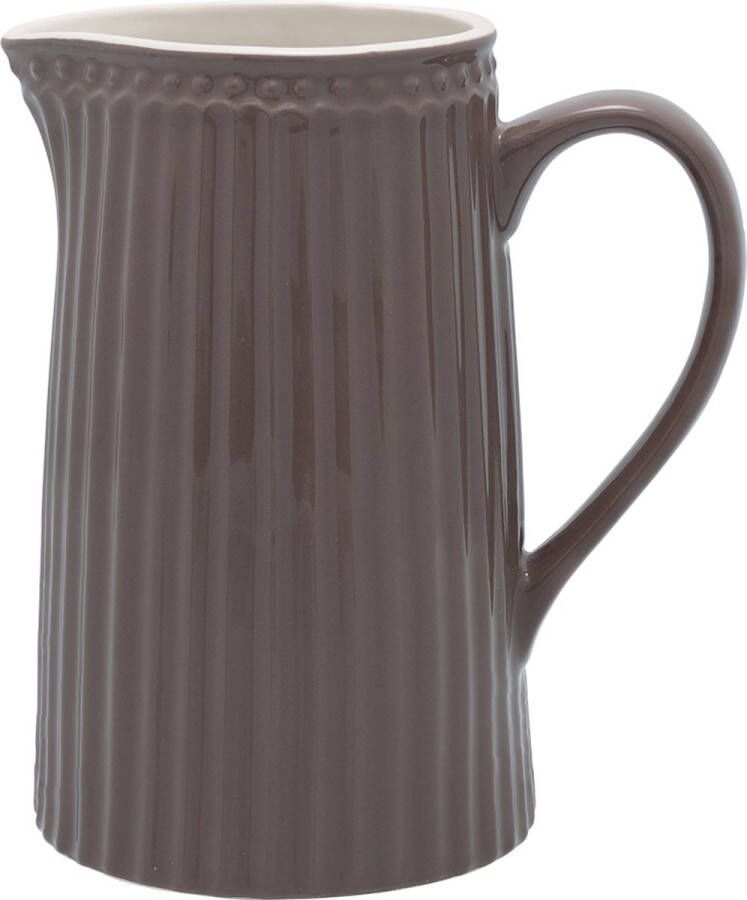 GreenGate Schenkkan Waterkan Alice donkerbruin Chocolade (1 Liter) H 17.6cm