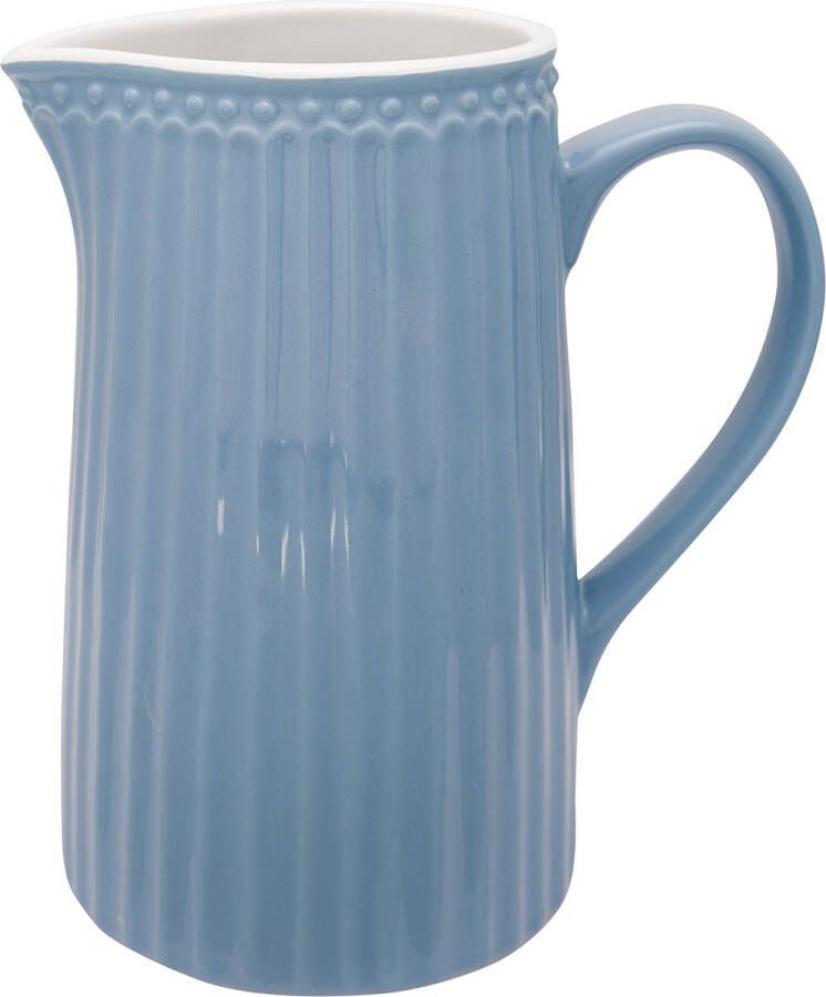 GreenGate Schenkkan Waterkan Alice Nordic Sky blauw (1 liter) H 17.6 cm