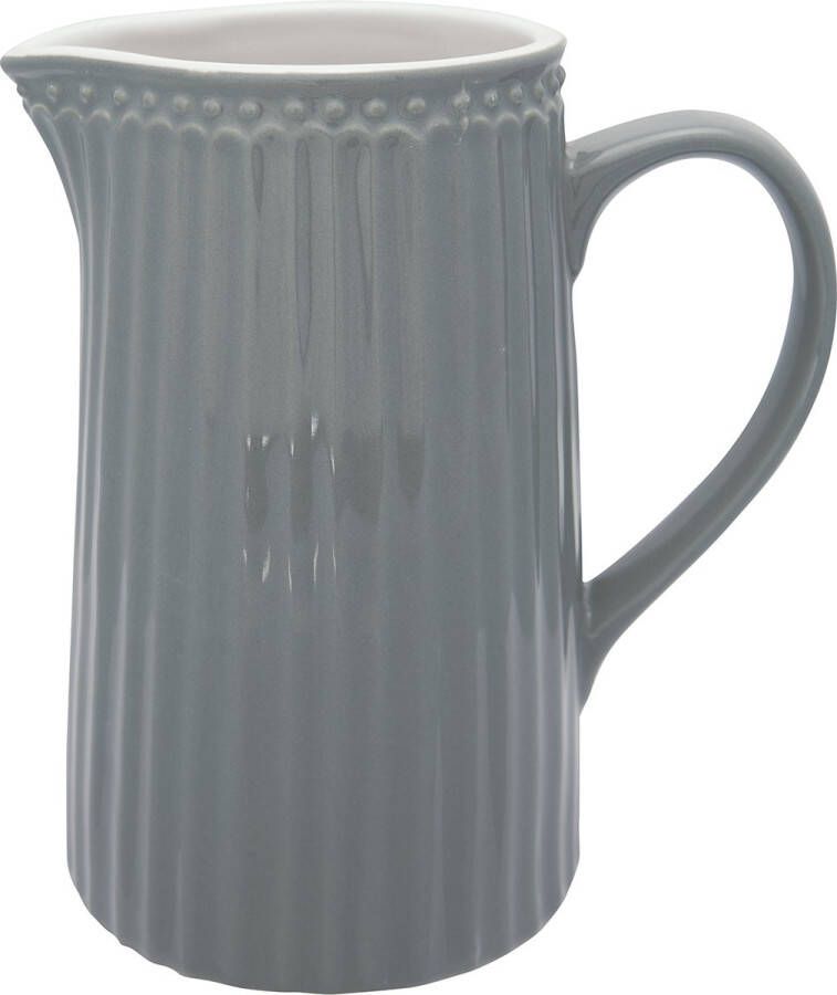 GreenGate Schenkkan Waterkan Alice Nordic Steen grijs (1 liter) H 17.6 cm