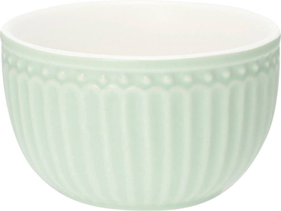 GreenGate Set van 6x stuks Dipschaaltje Alice lichtgroen 150 ml H 5 cm Ø 8.5 cm