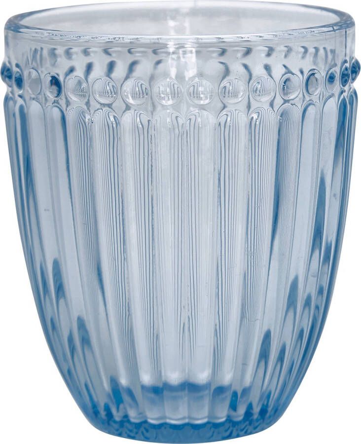 Greengate Waterglas Drinkglas Alice lichtblauw Ø8.5 cm 350ml