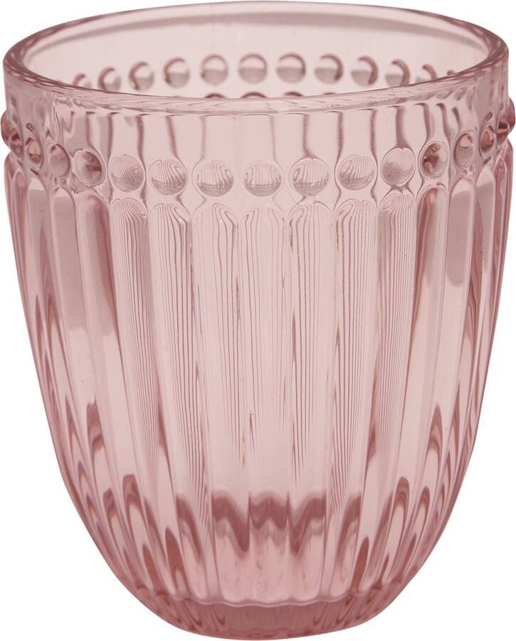 Greengate Waterglas Drinkglas Alice lichtroze Ø8.5 cm 350ml