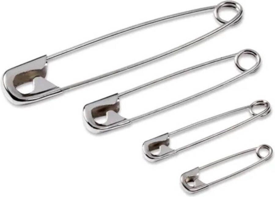 Greenminds rvs veiligheidsspeldjes 48 spelden veiligheidsspelden nikkel zilver 2-3 cm