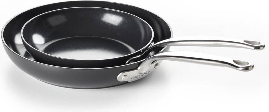 Greenpan Koekenpannenset Barcelona Pro ø 20 en 28 cm Keramische anti-aanbaklaag
