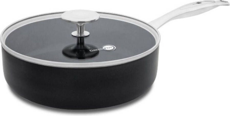 GreenPan Brussels Hapjespan met deksel Ø24 cm Keramisch Inductie