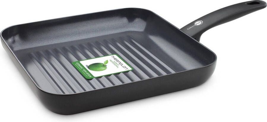 GreenPan Cambridge grillpan 28cm zwart inductie PFAS-vrij