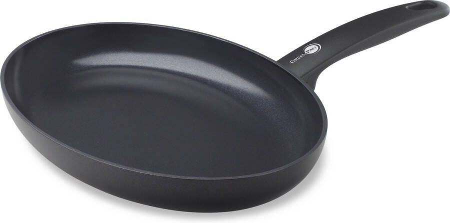 Greenpan Vispan cambridge ovaal inductie zwart 32 x 22 cm