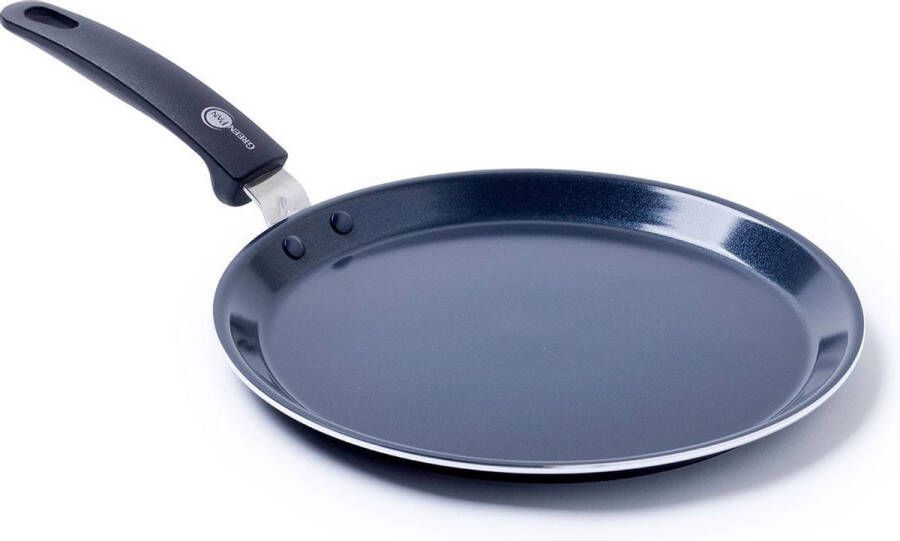 Greenpan Pannenkoekenpan Crepepan Essentials Zwart ø 28 cm keramische anti-aanbaklaag