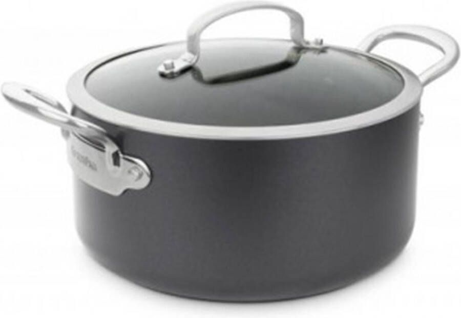 Greenpan Kookpan met deksel Barcelona Black ø 20 cm 3.1 Liter