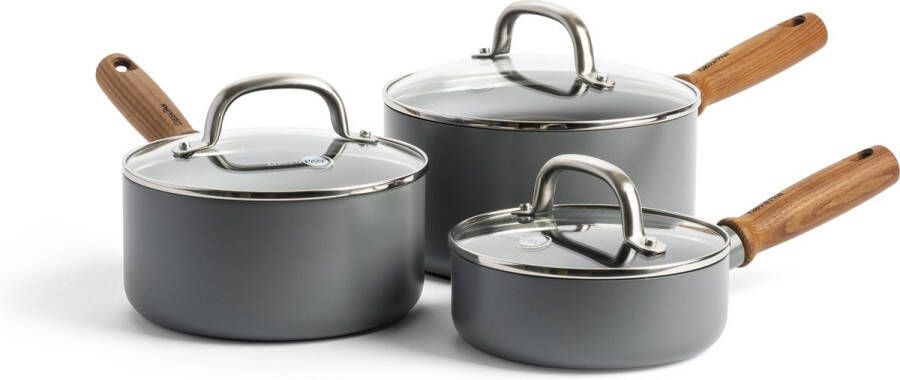 Greenpan Pannenset met Keukenhulpjes Mayflower Pro 4 delige set