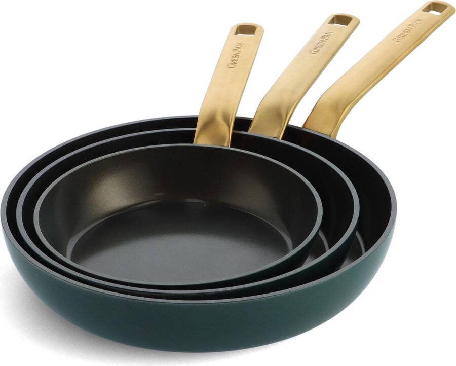 GreenPan One Five Pine 3-delige pannenset