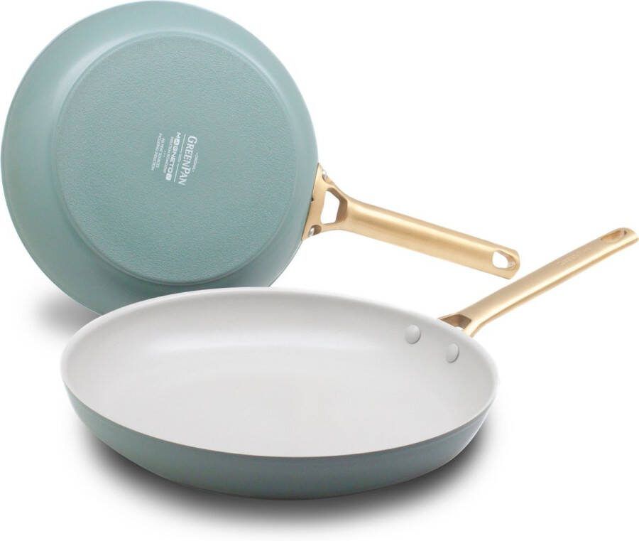 GreenPan Padova Skyblue 2-delige koekenpannenset 20cm en 28cm PFAS-vrij