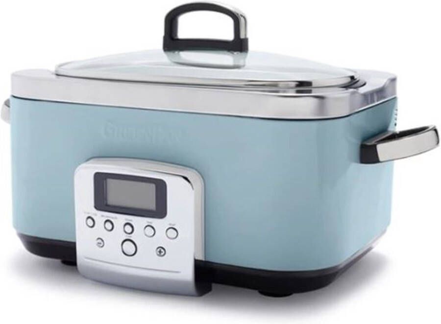 Greenpan Slowcooker 6.0 liter Blue Haze keramische anti-baklaag - Foto 2