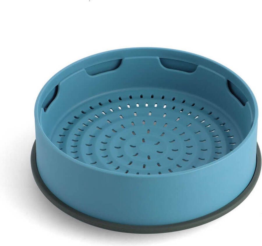 GreenPan Steamy siliconen stoommandje stomer 24cm blauw