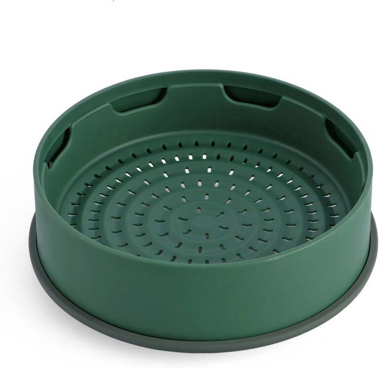 GreenPan Steamy siliconen stoommandje stomer 24cm groen