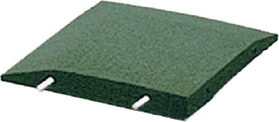 GreenTyre Rubber Hoekstuk rand Speelplaats Groen L vormige opsluitband 40 x 40 cm