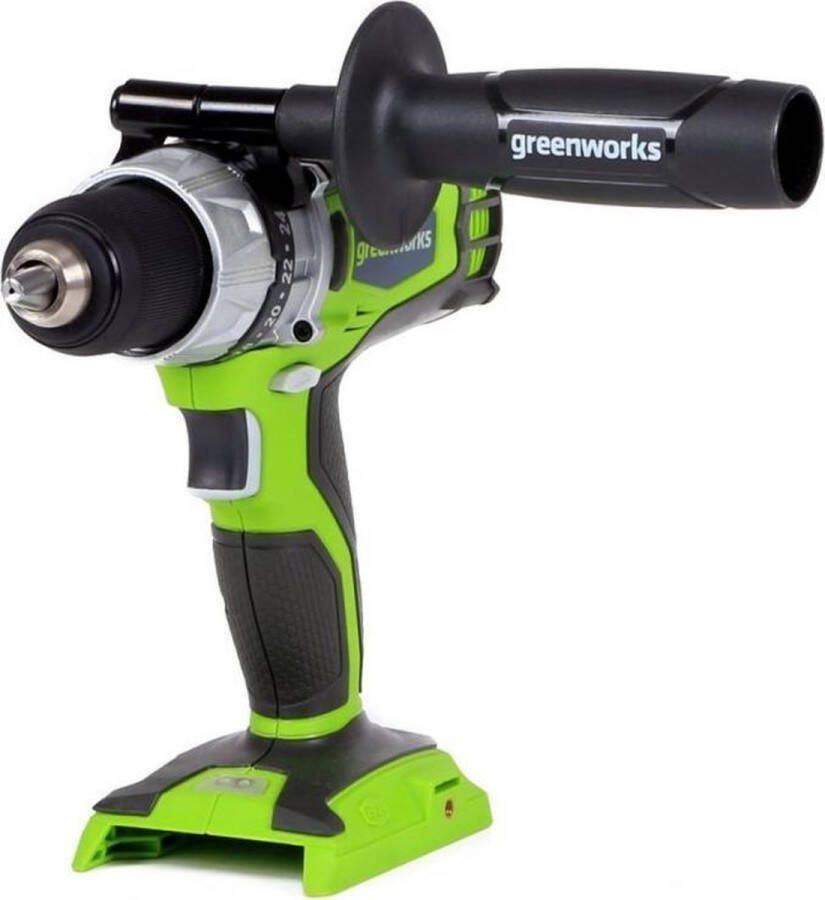 Greenworks 24V Actiepakket Slagschroevendraaier Boormachine Cirkelzaag en Reciprozaag 2x Li-Ion Accu's 1-Lader