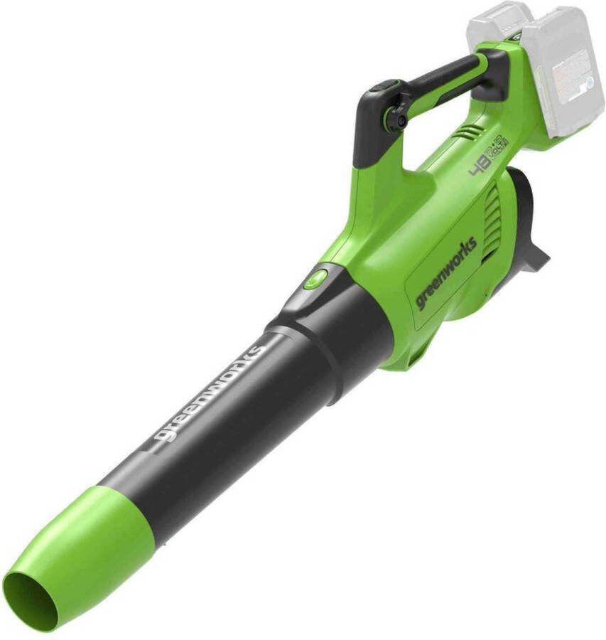 Greenworks 48 VOLT (2X24 VOLT) ACCU BLADBLAZER Krachtige bladblazer met een lange werktijd