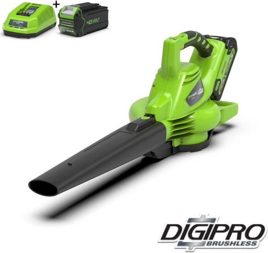 Greenworks Bladblazer -zuiger 40 V groen