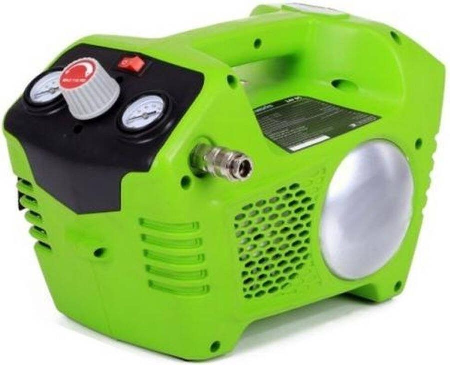 Greenworks G40AC Accu compressor 40 Volt compressor met 2 liter tank zonder accu en lader