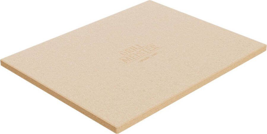 Grillmeister Pizzasteen Vierkant 30 x 38 x 1 2 cm Steen (cordieriet) Pizzasteen bbq