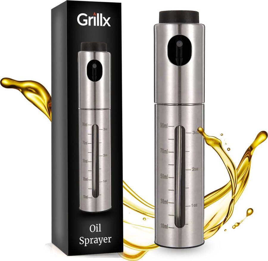 GrillX Olijfolie Sprayer Luxe Olie Sprayer Olijfolie Fles Verstuiver voor Keuken Oliefles Cooking Spray BBQ Accesoires Airfryer