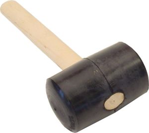 Talen Tools Rubber hamer zacht 1500 gram met houten steel