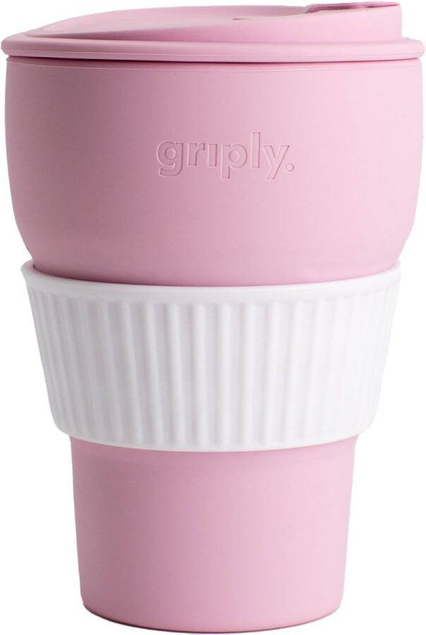 Griply to go Opvouwbare koffiebeker Pink 355ml