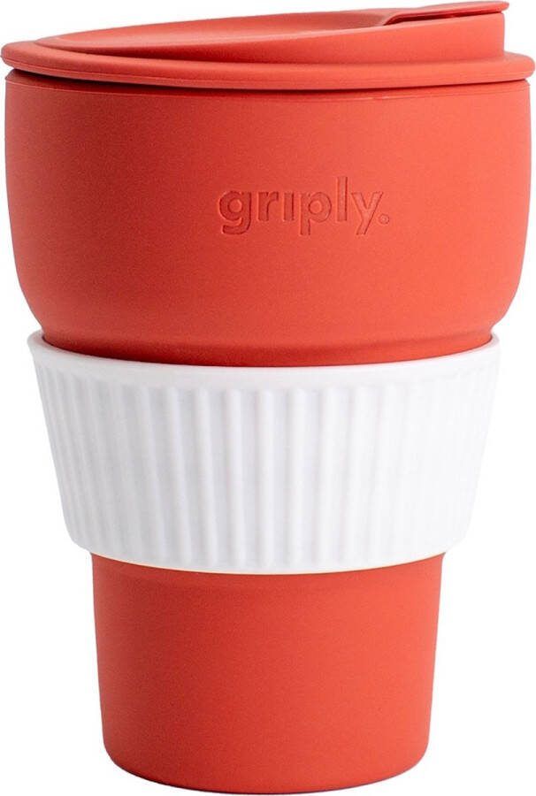 Griply to go Opvouwbare koffiebeker Red 355ml