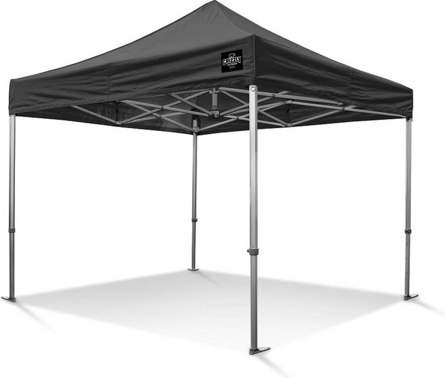 Grizzly Outdoor Easy Up partytent 2x2 meter| zwart