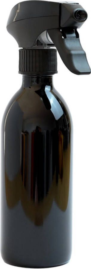 Groeikruid Plantenspuit | 250 ml violet glas | met zwarte spraykop | plantensproeier | spray bottle | waterspuit | waterverstuiver