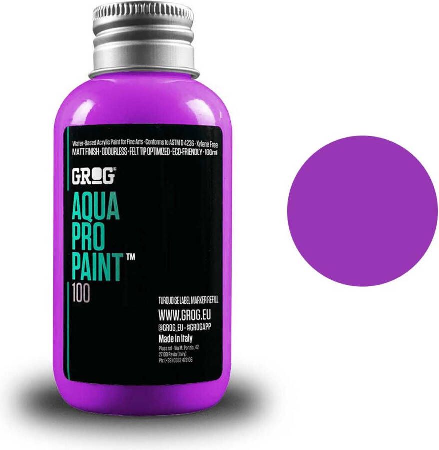 Grog Aqua Pro Paint Acrylverf op waterbasis 100ml Bruise Violet